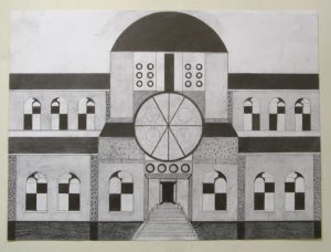 Albert - 'Untitled', 2007, 20 x 30 inches, ink on found paper - Outsider Art