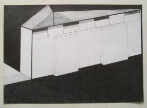 Albert - 'Untitled', 2007, 20 x 30 inches, ink on found paper - Outsider Art