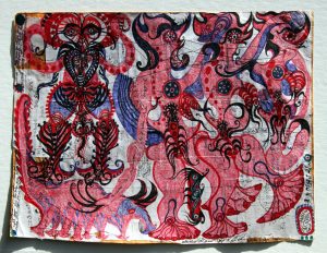 Angkasapura :'Untitled'  ink  11.5 x 8 ins