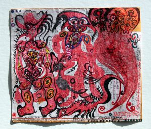 Angkasapura :'Untitled'  ink  11.5 x 8 ins