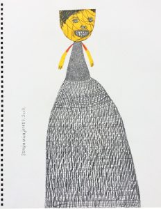 Benjamin Jones : 'Untitled' 2003, graphite and colored pencil on paper, 16 x 12.75 ins