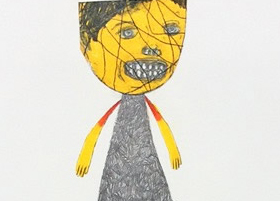 Benjamin Jones : 'Untitled' 2003, graphite and colored pencil on paper, 16 x 12.75 ins (detail)