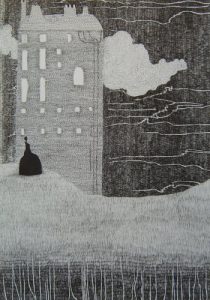 Nick Blinko - 'Untitled', 8.5 x 5.75 ins, ink on paper