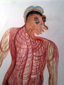 Manuel Bonifacio 'Untitled' 2016. Crayon 24 X 18 ins