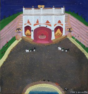 Michael Brien :'Hotel of Dreams' - 2009, oil and metallic paint on canvas