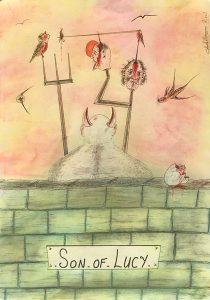 Bronson ‘Son of Lucy’ 2001 ink 16.5 x 12 in