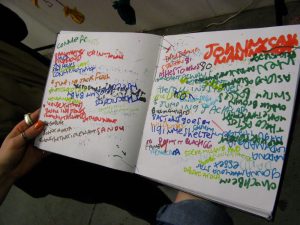 David Byrne :Notebook  c.2010 - 2012   mixed media - Outsider Art