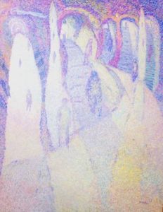 Rosemary Carson :'Untitled' - Oil on board, 36 x 24ins - Outsider Art