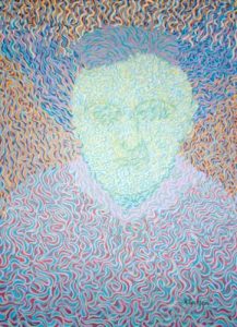 Rosemary Carson :'Henry his thoughts escaping' - 2002, Oil on board, 18 x 24 ins.