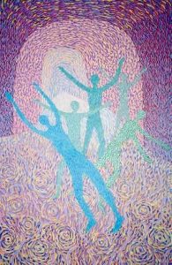 Rosemary Carson :'Untitled' - Oil on board, 36 x 24 ins Outsider Art