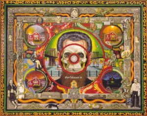 Joe Coleman :'Faith' - 1996, oil on board, 36 x 26 ins. Collection Gil Chaya