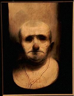 Ken Currie  'Untitled' c.1994  oil on canvas  26 x 20 ins