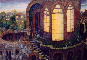 Eric Jiani :'Windows' - watercolour & ink, 20 x 28 inches