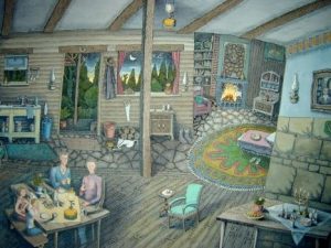 Eric Jiani :'Untitled' - watercolour & ink, 20 x 28 inches