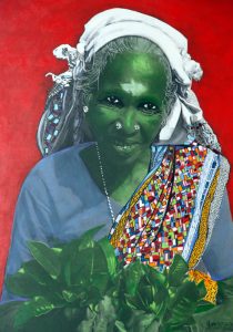 Philippe Gomez 'Untitled' Acrylic on board, 42 x 30 ins