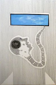 Adam Grippo :'Untitled' 2014, ink, 30 x 30 in