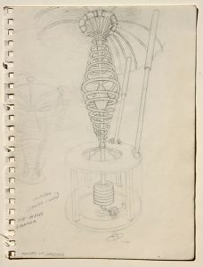 William A. Hall  'The Rights of Spring' 2015  pencil   12 x 9 ins