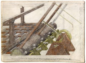 William A. Hall :'Invention Series' c.2010  pencil & crayon    11 x 14 ins