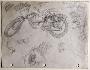 William A. Hall :'Untitled'  ink  11.5 x 8 ins