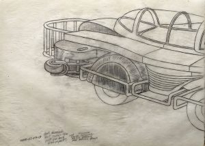 William A. Hall :'Untitled' 2014 pencil on tracing paper  9 X 12 ins