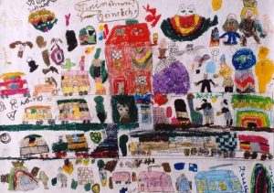 Herbert Liesenberg: 'Untitled' c.1984 - 87   mixed media   20 x 30 ins