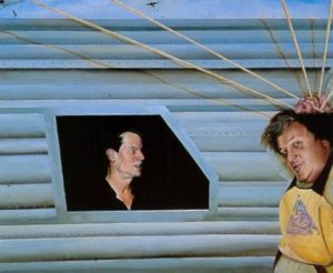 Ian Scott - 'Flight of Finch', 2001, oils, 48 x 60 ins