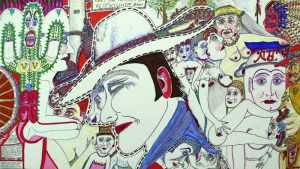 George Jagiello :'Go to Wichita' 2012 coloured ink 12 x 16 ins‏