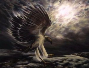 Pauline Jones :'Moonhunt' - 122 x 153 - Visionary Art