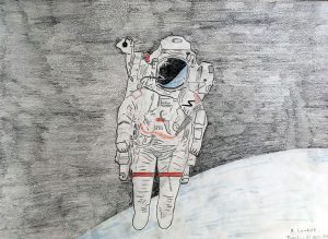 Richard Lambeth :'Untitled' c.2004, ink & pencil approx 12 X 18 ins