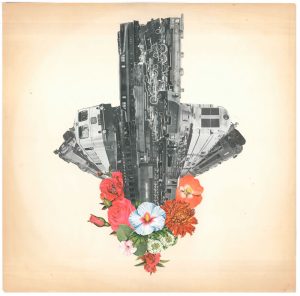 Morgan Lappin : 'Train Spotting' (Unframed: 12 x 12) Framed: 13 x 13