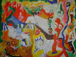 Alex Marshall :'Totalitarian' - 16 x 20 ins- Outsider Art