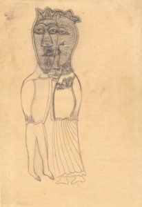 Edmund Monsiel :'Untitled' - Outsider Art