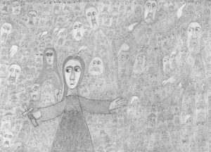 Edmund Monsiel :'Untitled' - Outsider Art