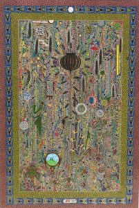 Matthew Nightingale - Untitled 2015 mixed media 42 x 28 in 