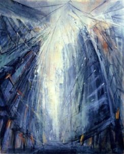 Alessia Avellino :'Nine 2. New York', Oil on canvas, 183cm x 152.2cm / 6 x 5 ins