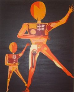 Kim Noble - Row Bonny - Mother and Child - Outsider Art