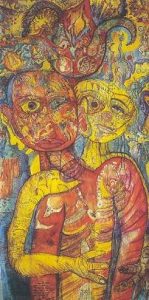 Ody Saban: 'Untitled' - 1991, watercolour & ink