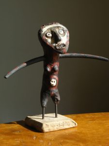 Richard Smith :'Totem Figure' found wood 8.5 ins high
