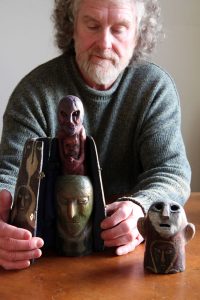 Richard Smith :'The Collector' 2013 found wood height 14.5 ins