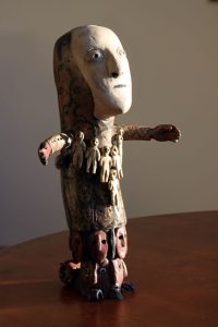 Richard Smith :'Time Bearer' 2014 found wood height 16 ins