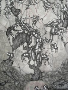 'Untitled' - 25 x 32.5 cm, crayon & pencil- Ruzena Outsider Artist