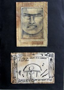 Salma :  'Untitled'  2011   ink  11.5 x 8.5 ins