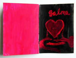 Salma : 'Untitled'  2011  watercolour & ink  8.5 x 11.5 ins