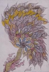 Scottie Wilson - 'Untitled'- Outsider Art