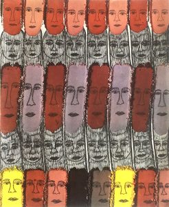 Gerard Sendrey: 'Untitled'  Mixed media12 x 9.5 in