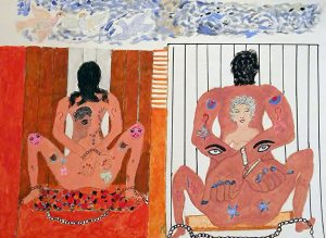 Reza Shafahi 'Untitled' 2016  oil colour on cardboard  50 x 70 cm