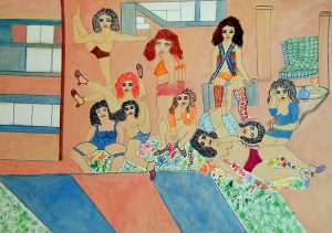 Reza Shafahi 'Untitled' 2016  oil colour on cardboard  50 x 70 cm