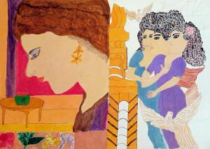 Reza Shafahi 'Untitled' 2016  oil colour on cardboard  50 x 70 cm