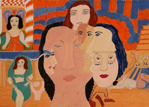 Reza Shafahi 'Untitled' 2016  oil colour on cardboard  50 x 70 cm