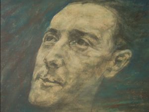 Austin Spare - 'General Dealer', c.1948, pastel, 16 x 20 ins